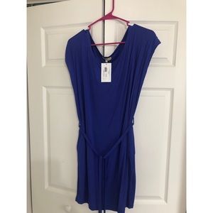 Purple/blue dress with belt